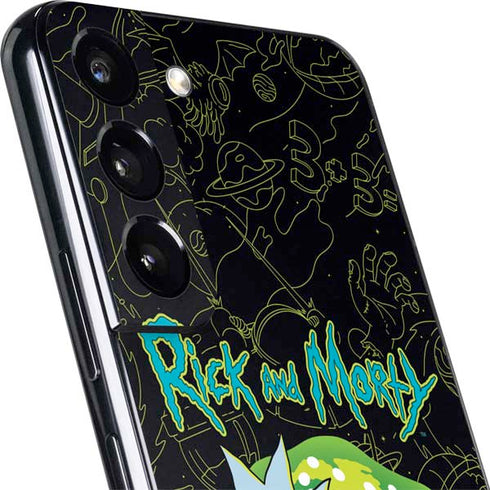 Adult Swim Rick and Morty Portal Travel Galaxy S22 Plus Skin